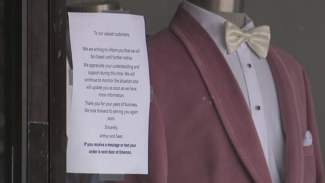 Al s Formal Wear locations close abruptly leaving customers scrambling