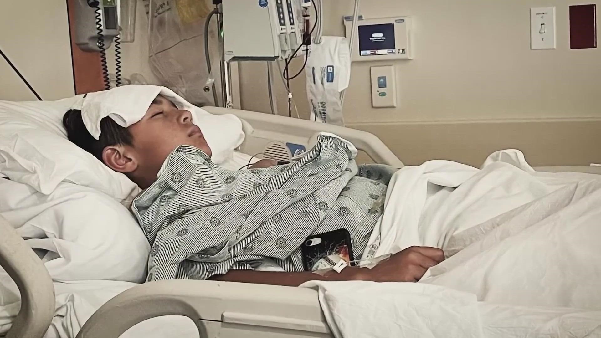 Cristian Cruz nearly had to get his leg amputated after a UTV fell on top of it. Doctors saved his leg with hyperbaric oxygen therapy.