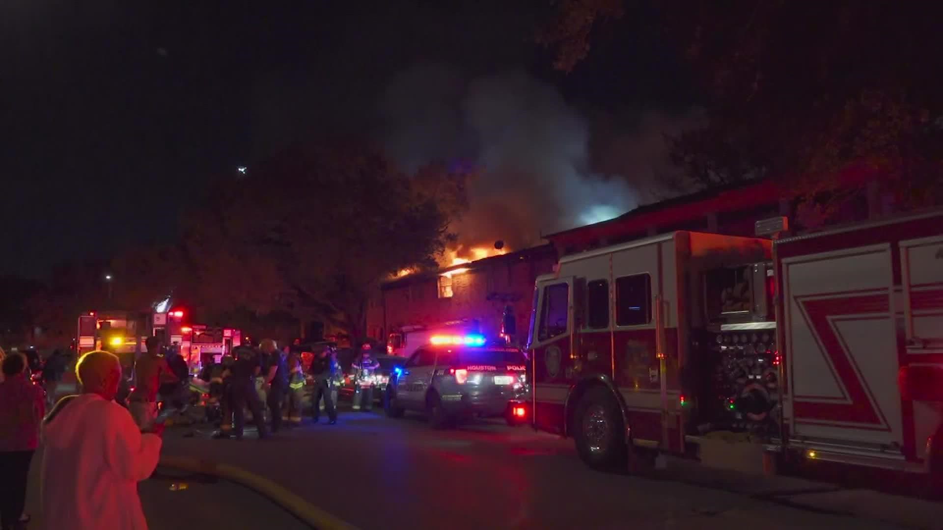 Only one person was treated for smoke inhalation and thankfully no other injuries were reported, according to the Houston Fire Department.