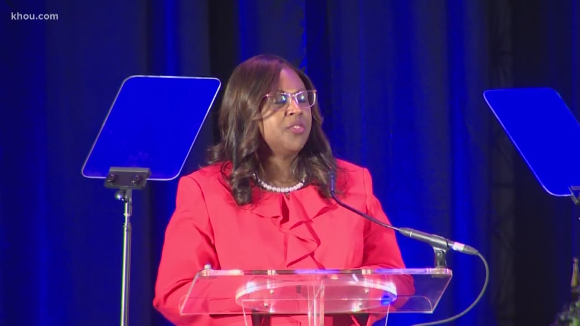 During the State of Houston ISD address, interim superintendent Grenita Lathan discussed some of the challenges the district faces.
