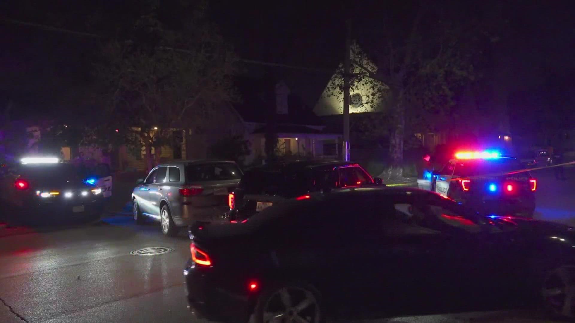 A man was shot multiple times and a 1-year-old child was grazed by a bullet Sunday night during a road rage shooting in north Houston, according to police.