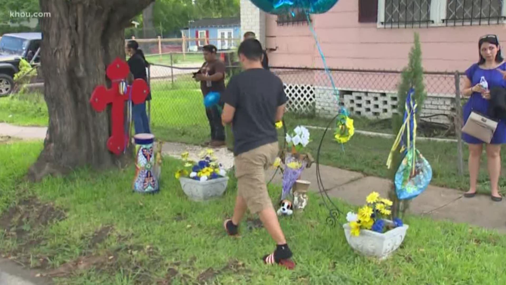 Several Houstonians showed up to Josue Flores' memorial to pay respects to the boy after an arrest was made in his murder.