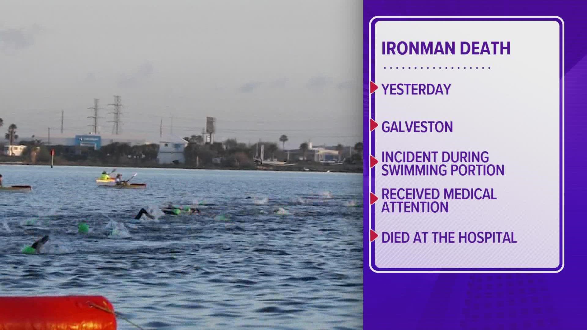 An athlete died this weekend after participating in the 2022 IRONMAN Texas triathlon in Galveston, according to the event's Facebook page.