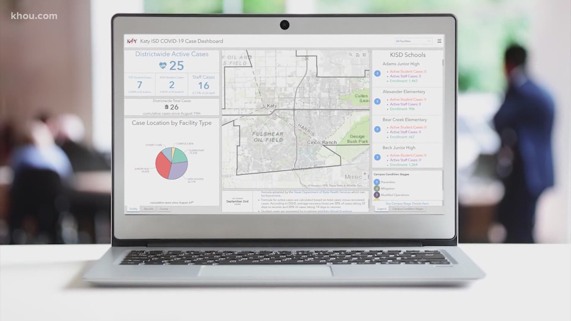 Katy ISD begins on-campus learning next Tuesday, and families have a new way to track COVID-19 cases.