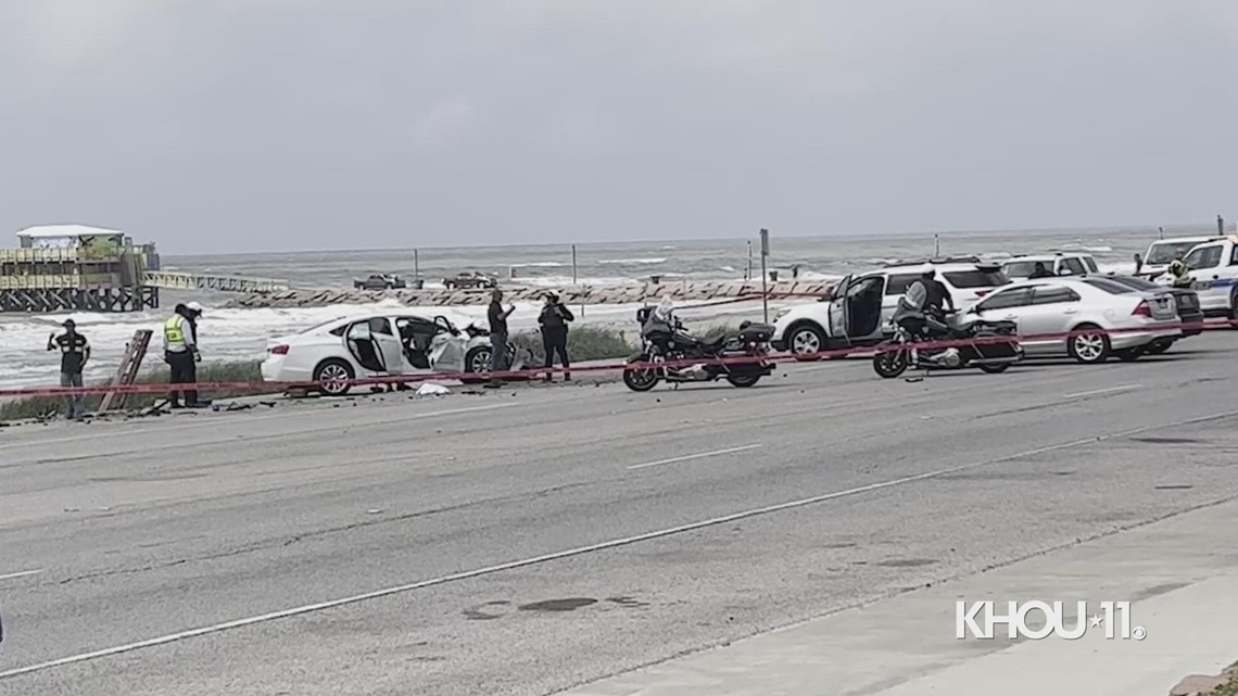 Kejahatan Houston, Texas: Pengejaran polisi berakhir dengan kecelakaan di Galveston