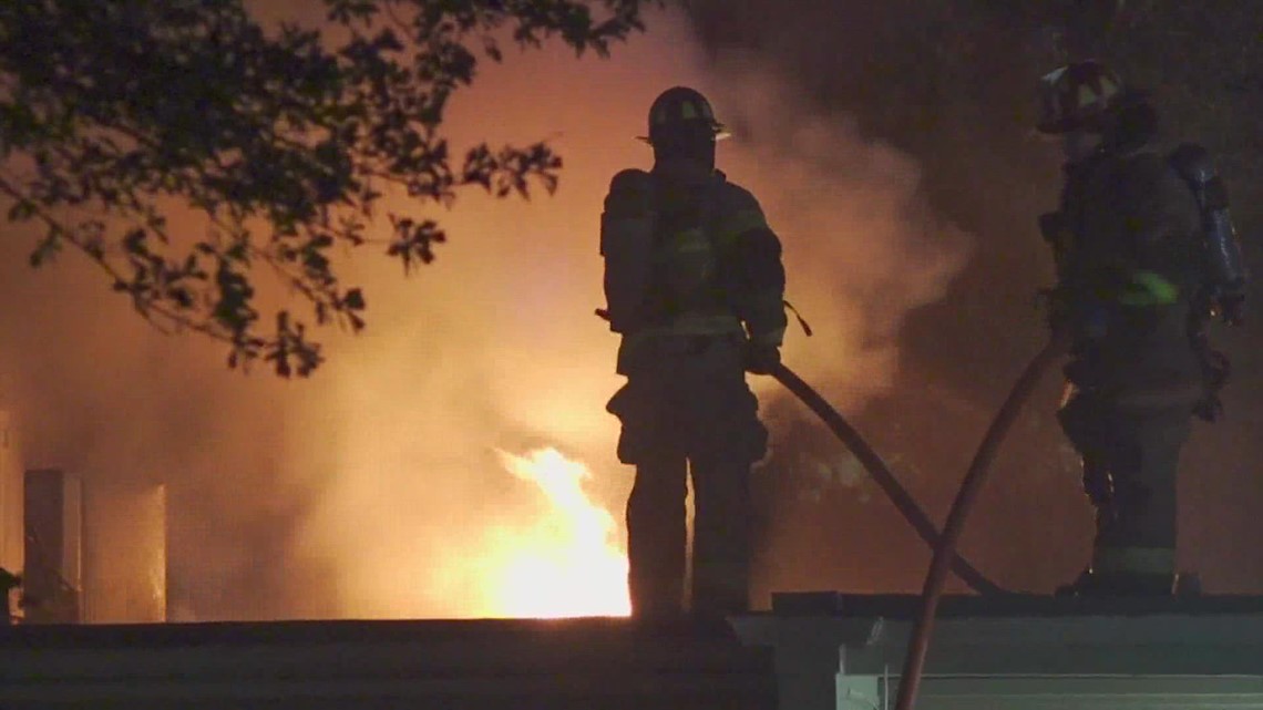 Houston fire: 2-alarm apartment fire leaves firefighter injured | khou.com