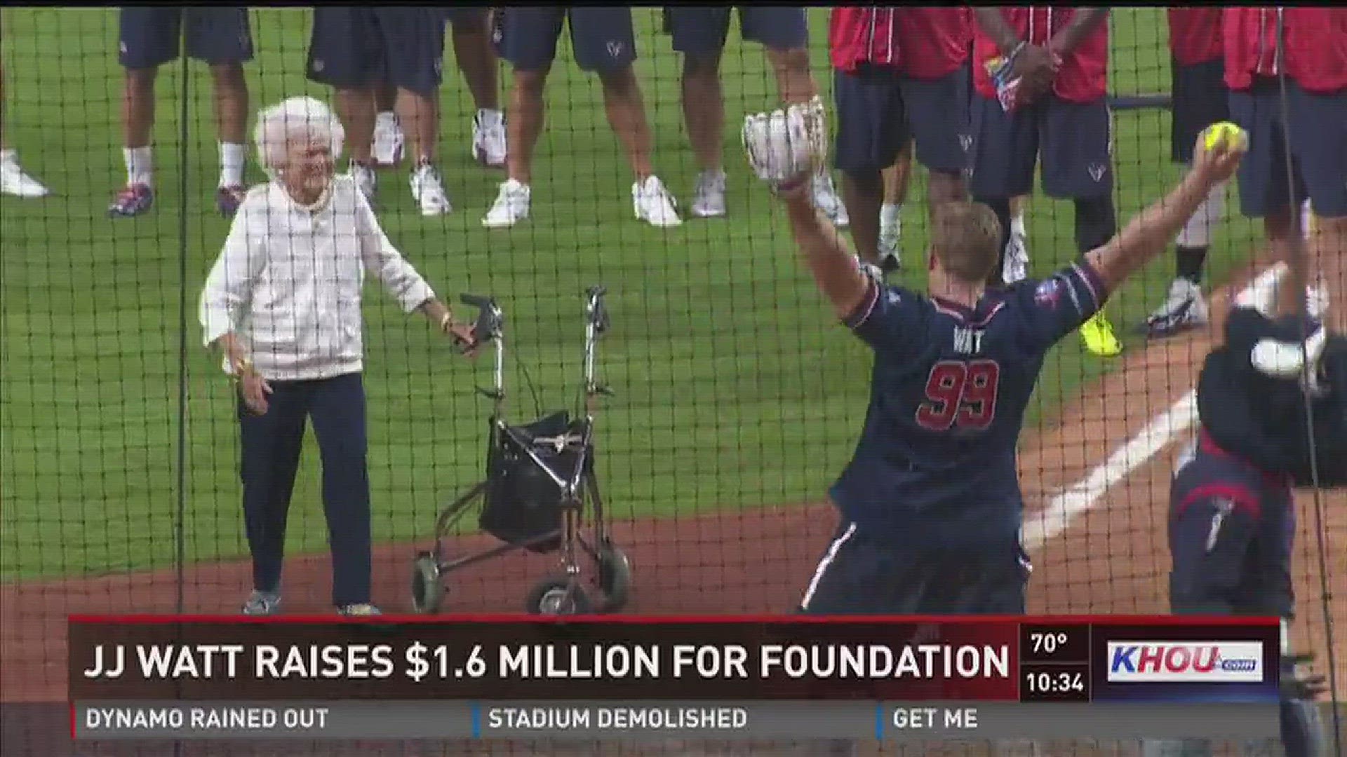 J.J. Watt, teammates give back at annual charity softball game