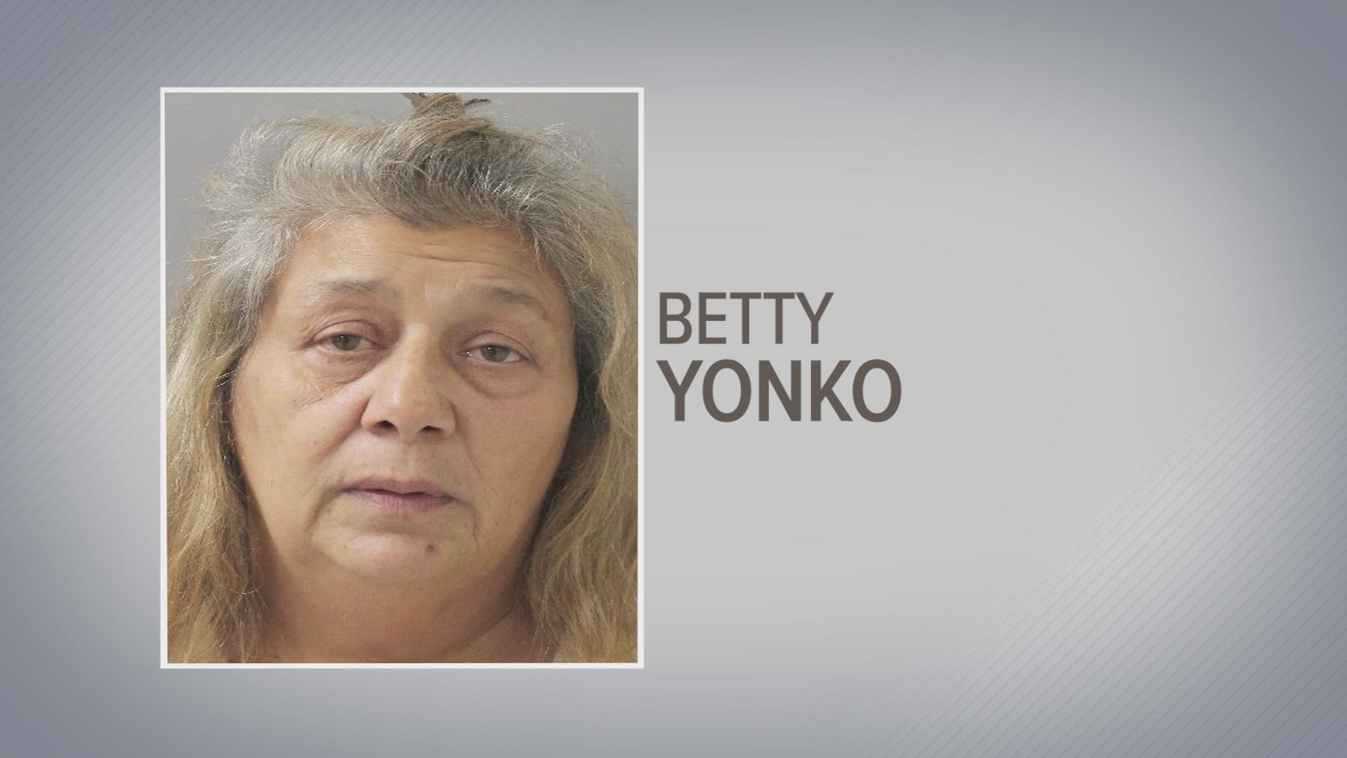 Police say Betty Yonko has a criminal history involving stealing from the elderly and jumping bail.