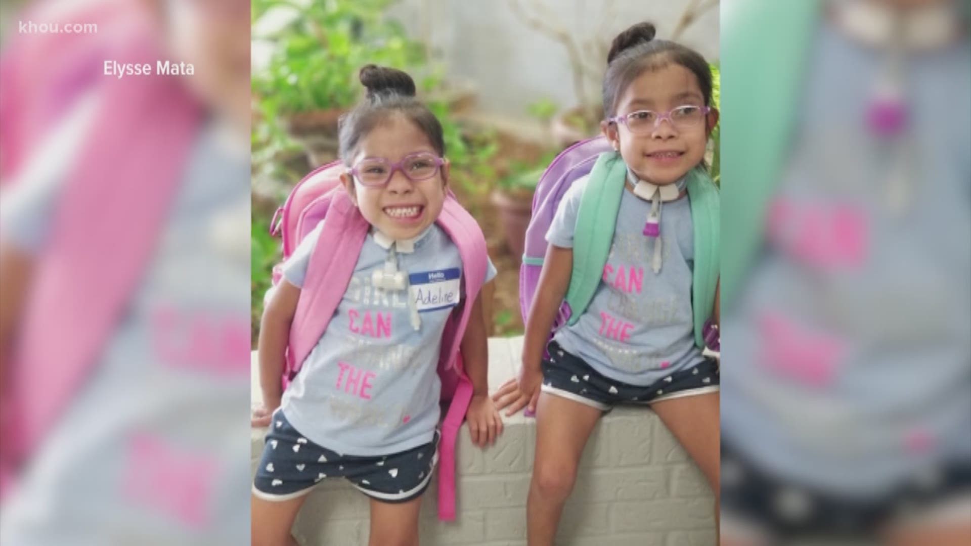 Knatalye Hope and Adeline Faith Mata, conjoined twin girls who were separated in 2015, started Pre-K this week.