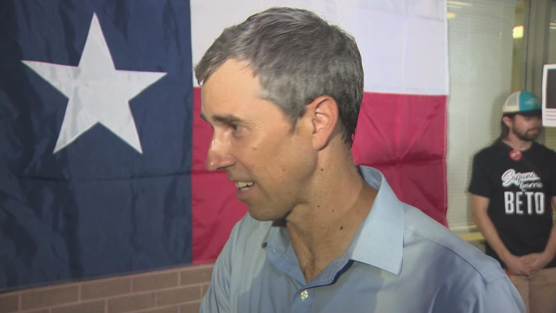 O'Rourke took questions from voters in English and Spanish and says the Latina vote could be key for his campaign this November.