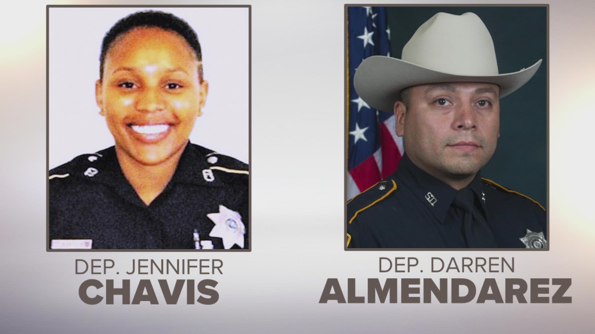Harris County Precinct 7 Deputy Constable Jennifer Chavis and Harris County Sheriff's Office Deputy Darren Almendarez died two days apart.