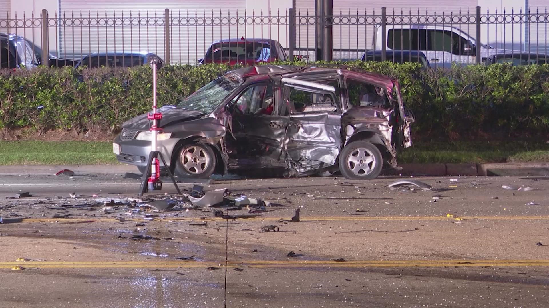 HCSO says the teens were going at a high rate of speed when they crashed into another car, killing the driver.