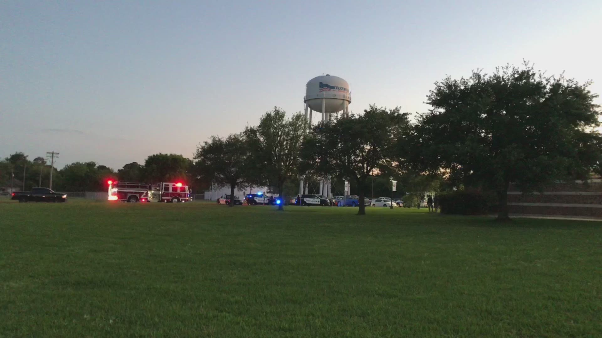 Three police cadets injured after accidental gun discharge in Texas City.