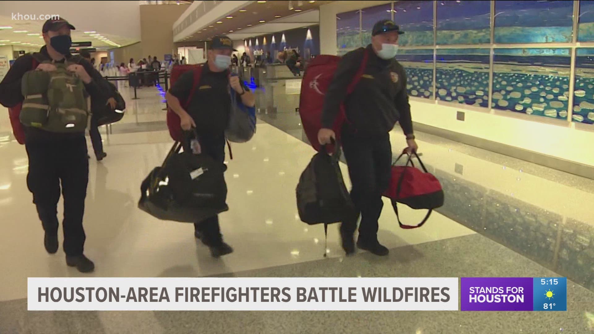 Southwest is waiving fares for 170 firefighters from across Texas flying out Tuesday, including more than 40 from the Houston area.