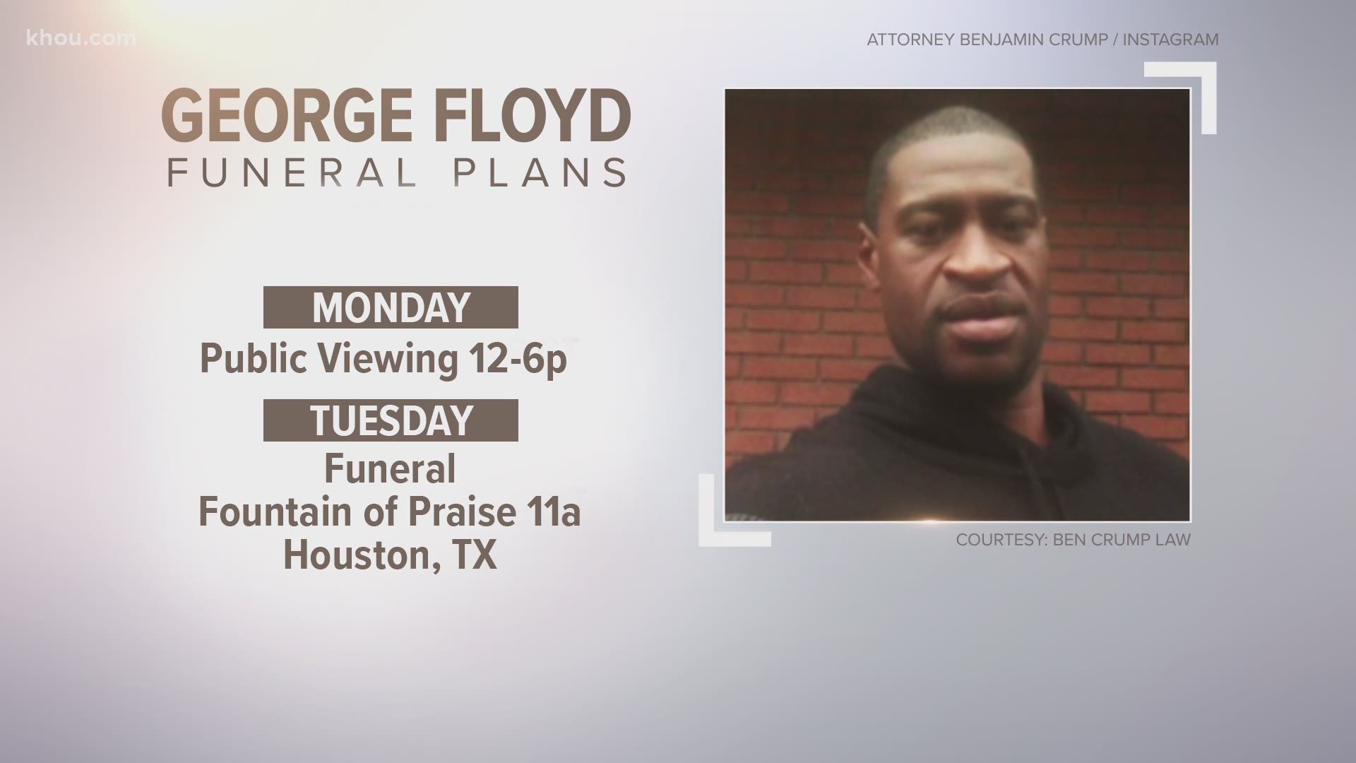 There will be a public viewing Monday and a funeral service Tuesday.