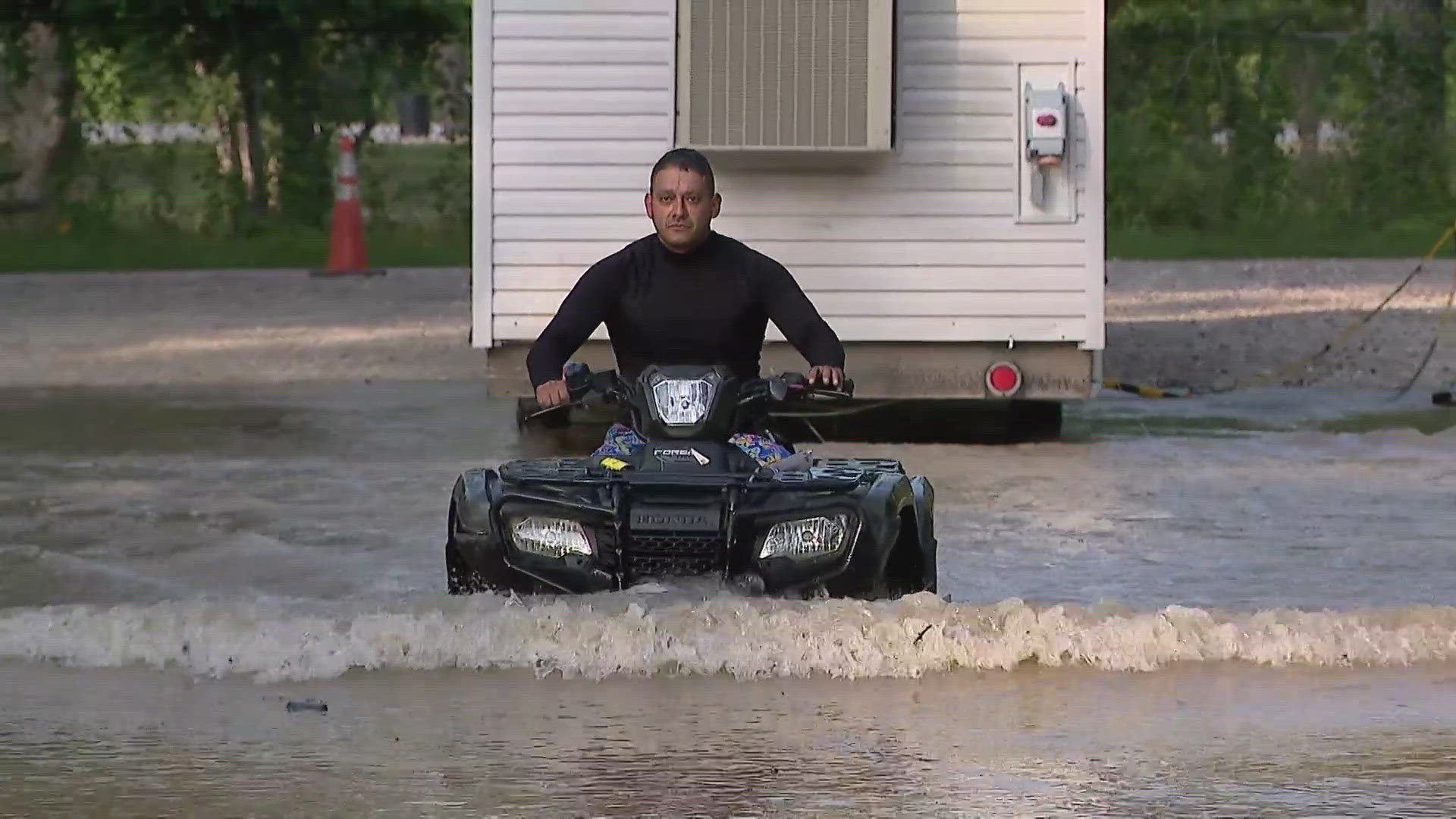 Neighborhoods along the east and west forks of the San Jacinto River have already experienced catastrophic flooding due to five days of heavy rain.