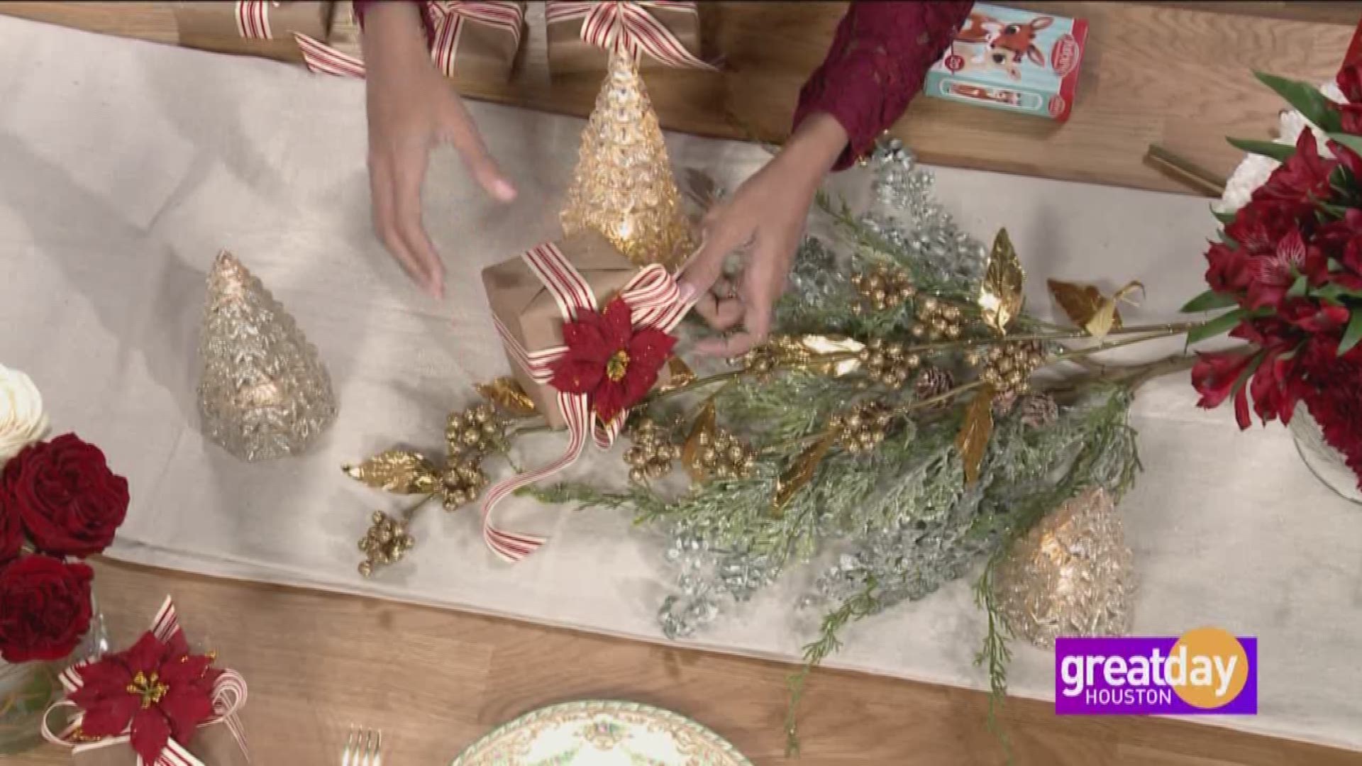 Is the thought of hosting dinner over the holidays stressing you out? Amitha Verma stopped by Great Day Houston to create the perfect centerpiece for your table.