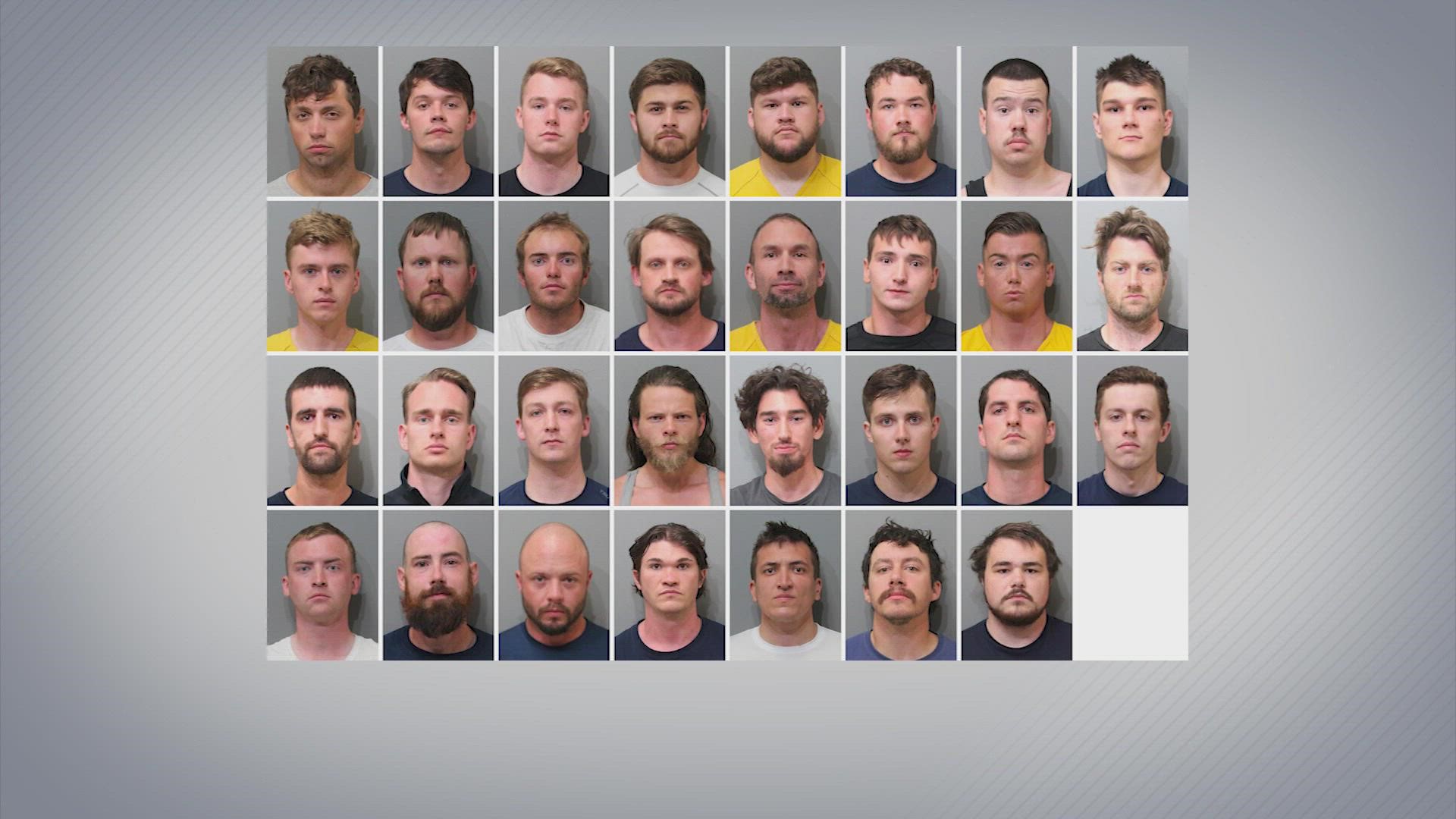 The 31 Patriot Front members were arrested with riot gear after a tipster reported seeing people loading up into a U-Haul like “a little army.”