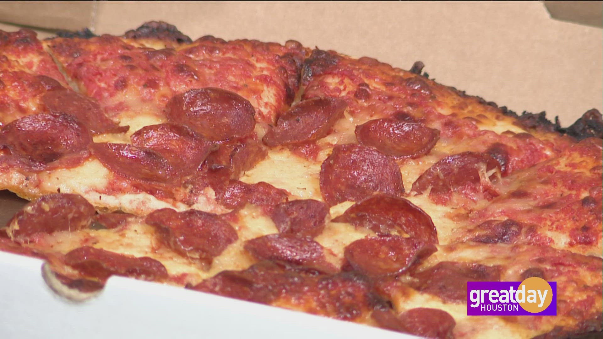 Great Day Houston got pizza deliveries from four restaurants ahead of National Pizza Party Day on May 17.