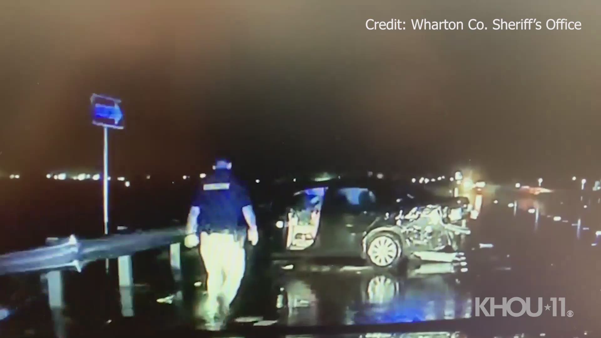 The Wharton County Sheriff’s Office has released video of an accident they hope will serve as a reminder for drivers.