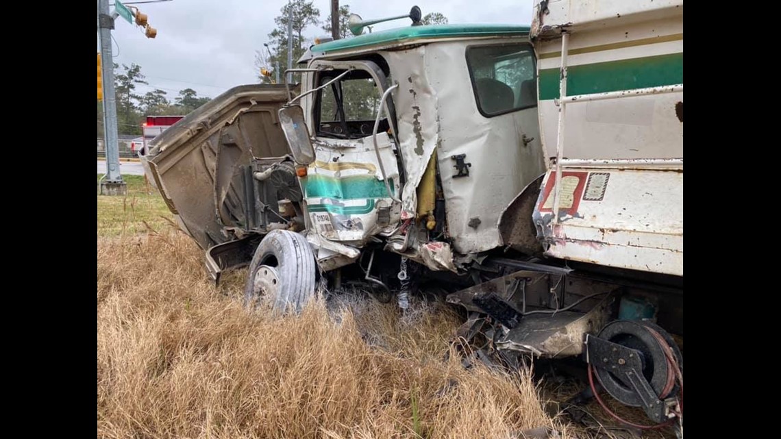 Photos: Train Smashes Into Truck Stuck On Tracks In Spring | Khou.com