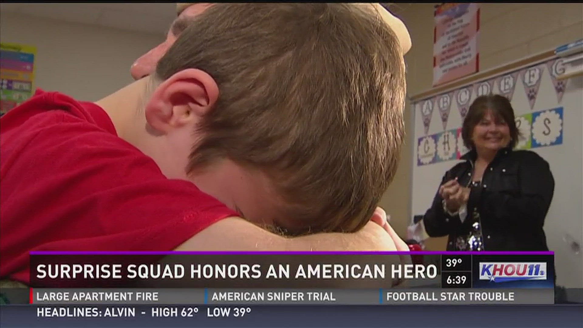 Watch as a Houston serviceman is reunited with his son