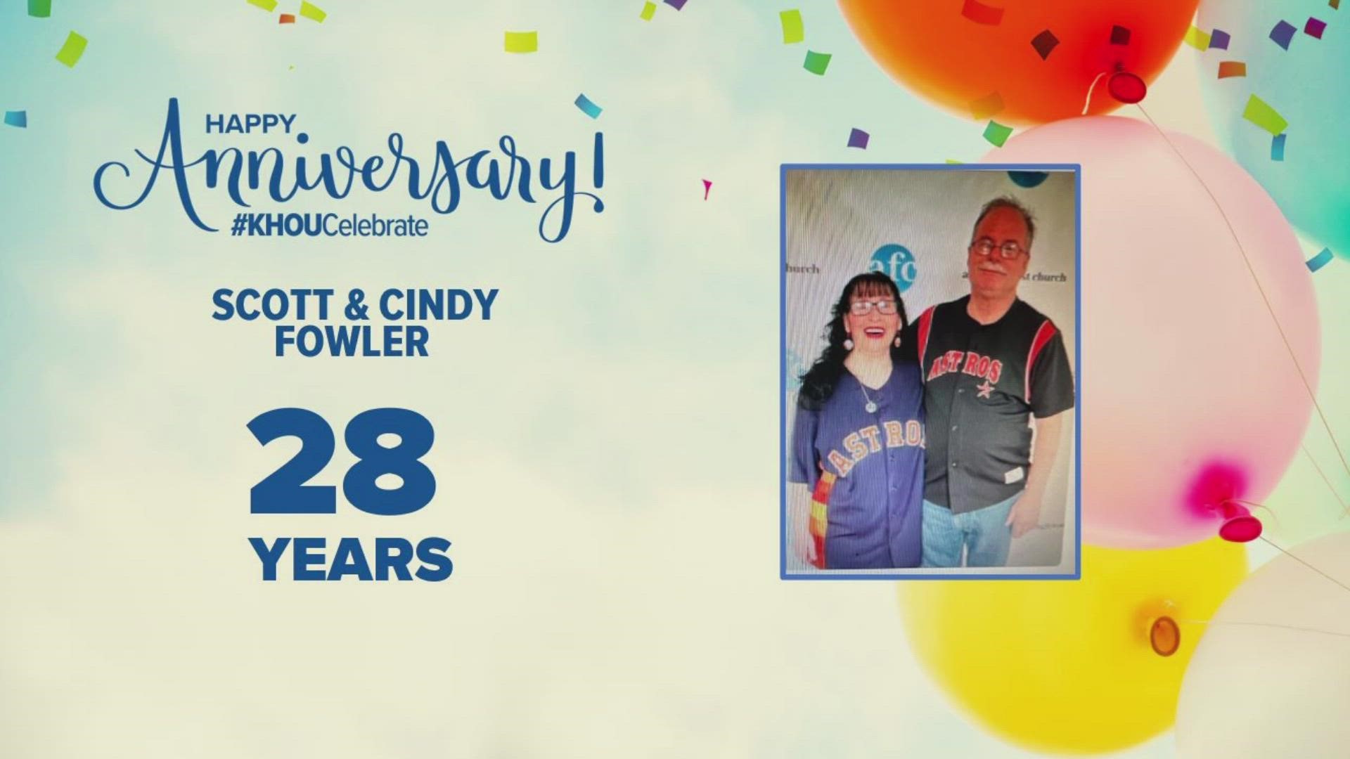 We want to celebrate with you! Text a photo and info about someone celebrating an anniversary or birthday to 713-526-1111.
