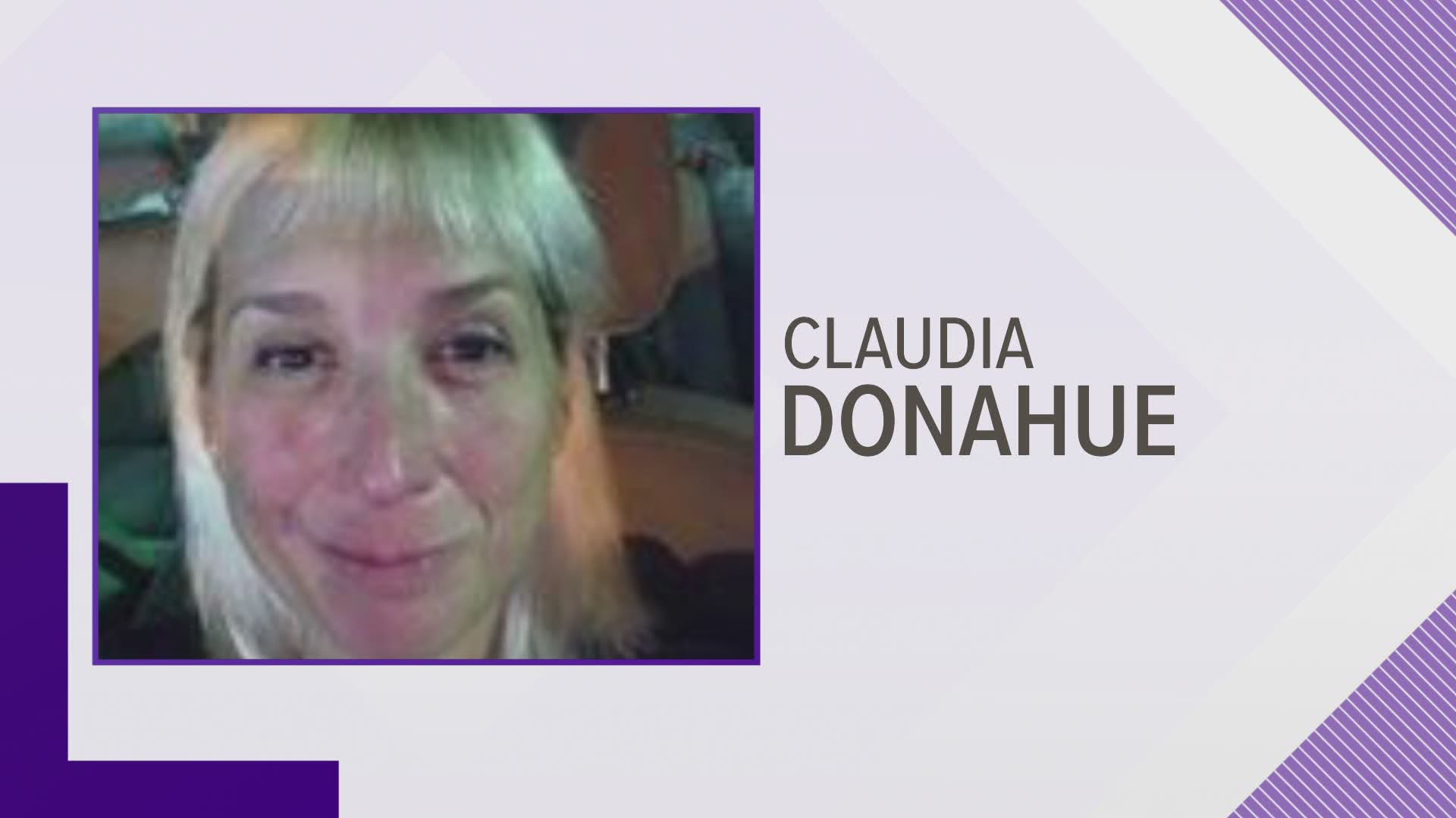 Police said Claudia Donahue is in a deteriorated mental state and may still be on Galveston Island.