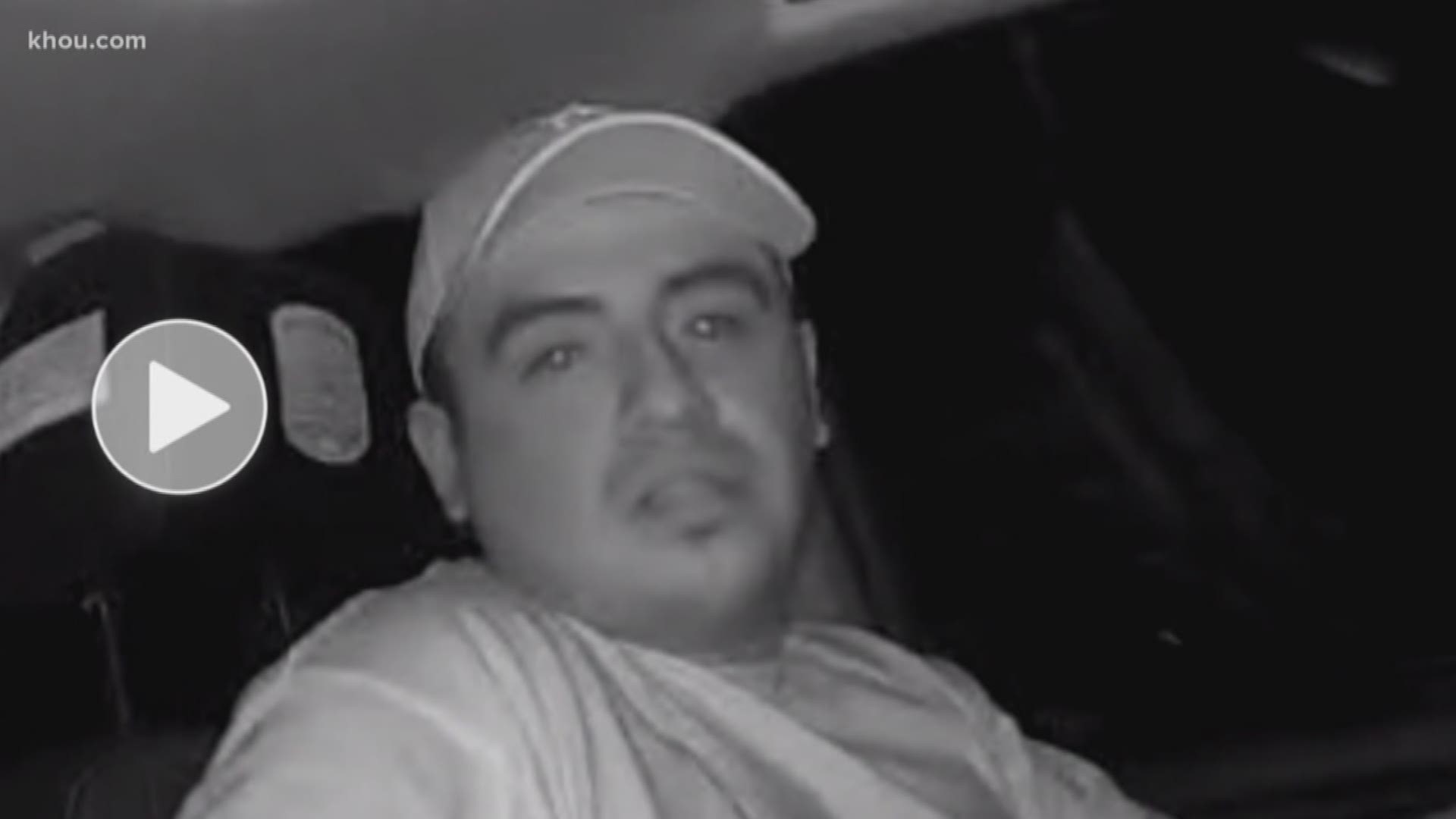 Two men are caught on camera moments after stealing a Houston man's truck.