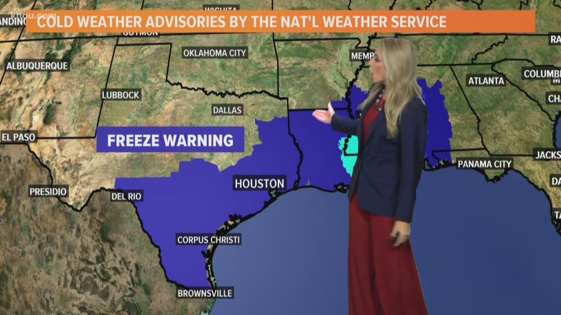 Houston Forecast Freeze warning in effect