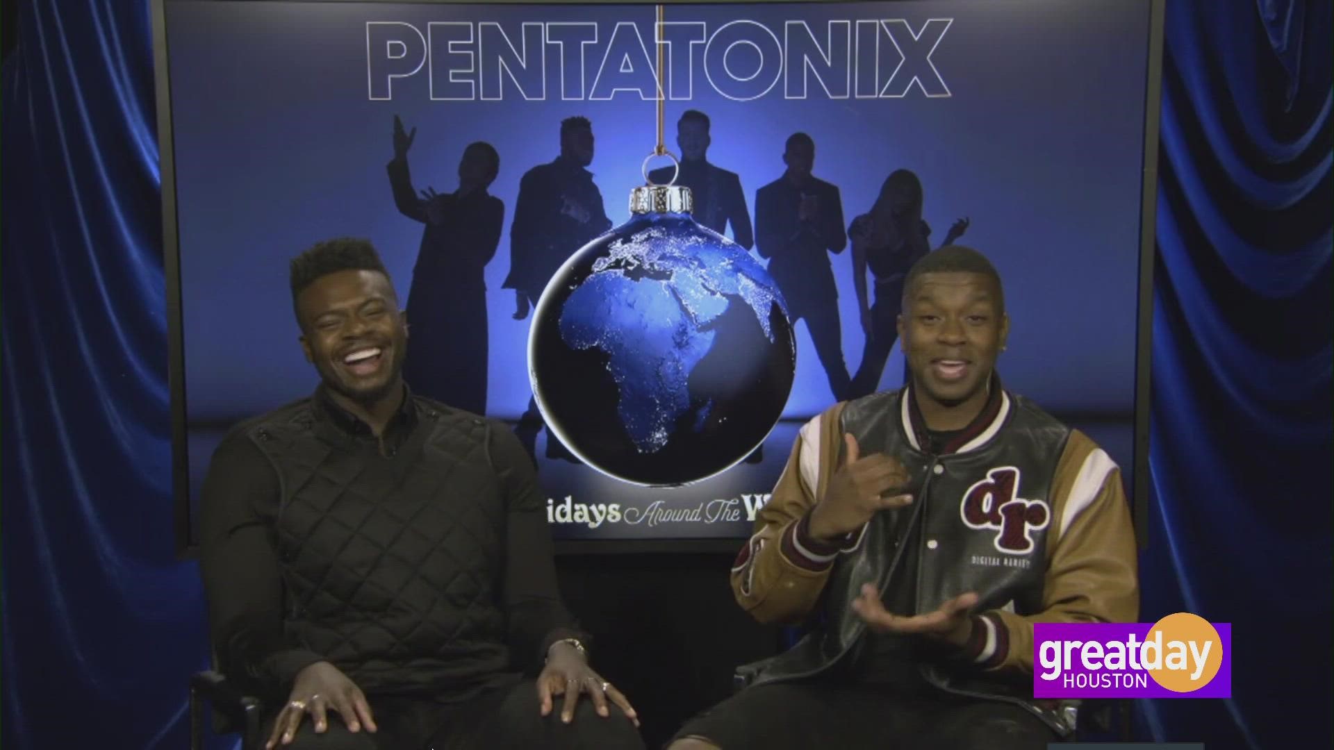 Pentatonix members Kevin Olusola and Matt Sallee discuss their upcoming holiday album, "Holidays Around the World"