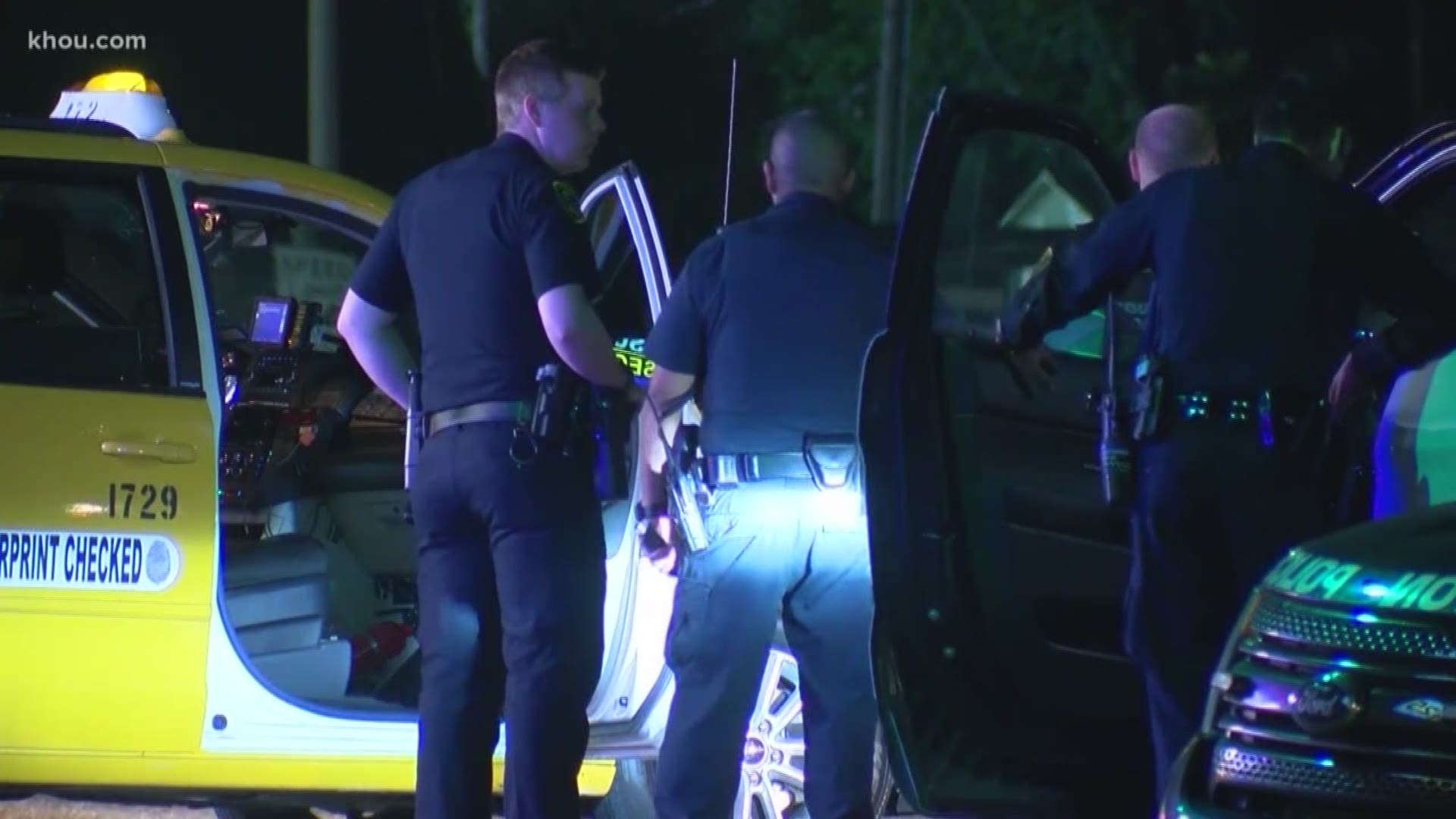 An argument over a fare led to a taxi driver being shot by a customer in west Houston overnight.