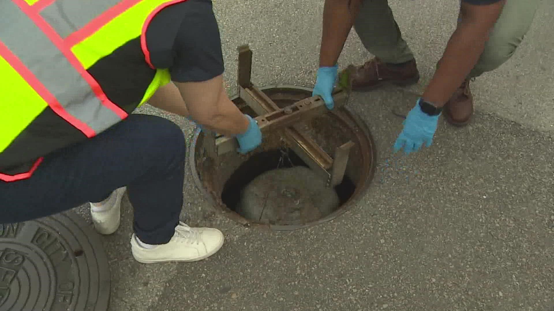 Houston Health Department crews will be out all week testing wastewater samples for the omicron variant of COVID-19.