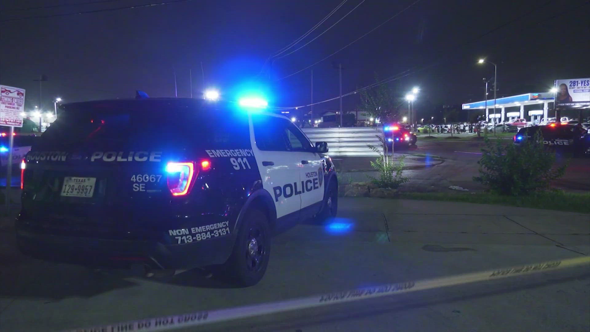 Three people were wounded after a gunman started firing into the parking lot of a Foot Locker on the south side Sunday night, police said.