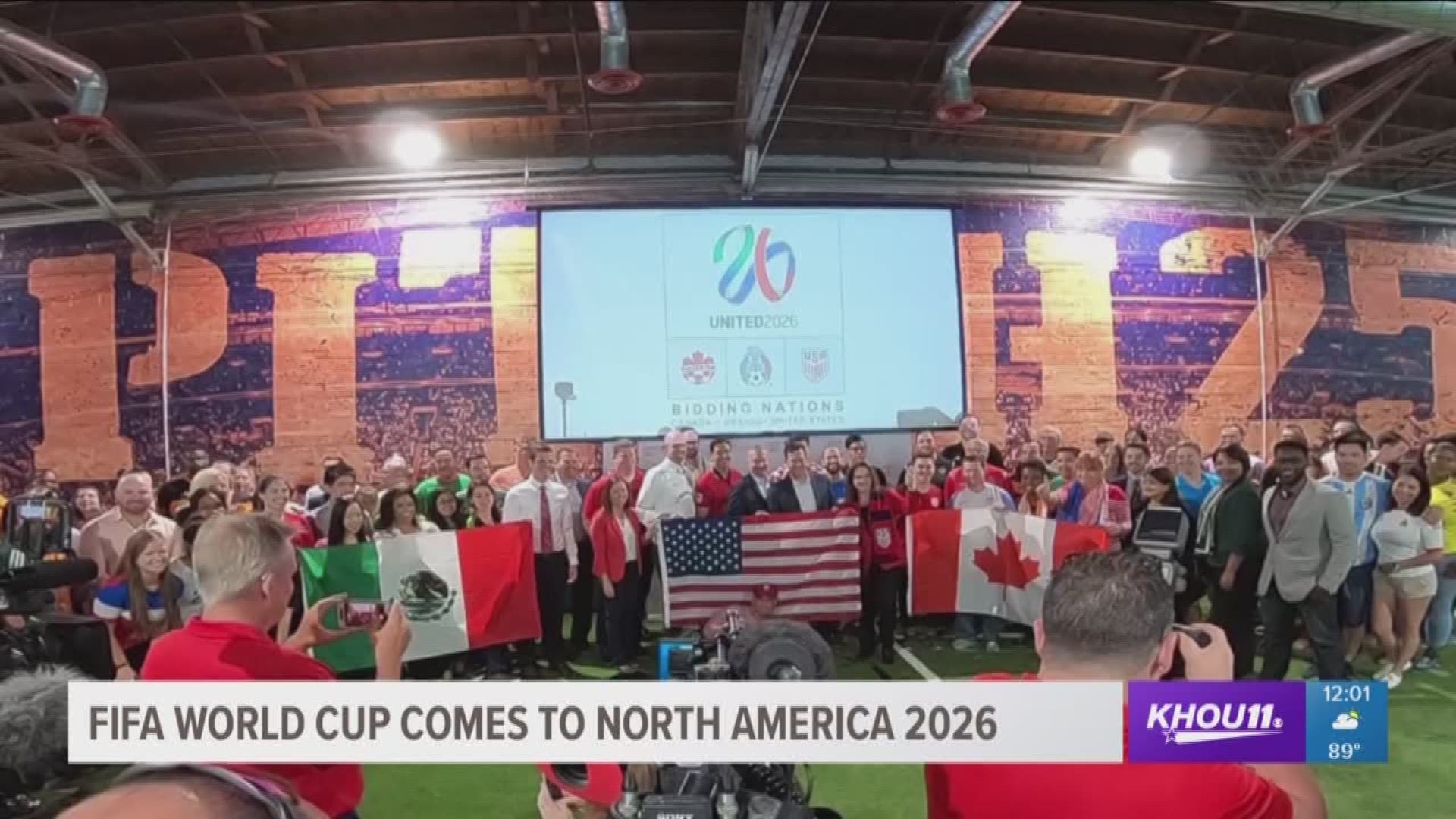 FIFA awarded the 2026 World Cup to the united bid of 23 North American cities in the U.S., Canada and Mexico. Houston, along with Dallas, are among the potential host cities apart of the winning bid.