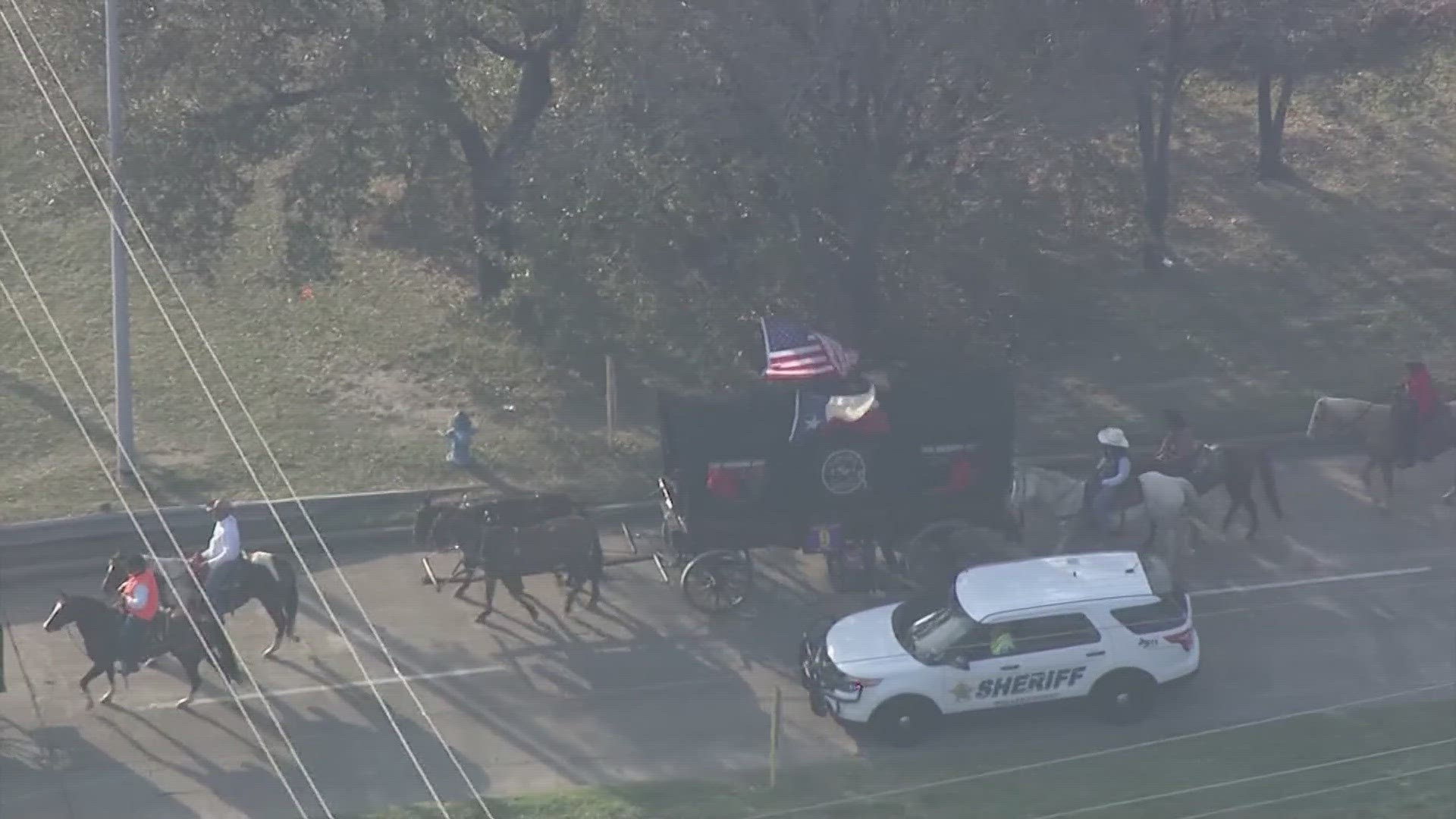 The trails officially end in Houston's Memorial Park.