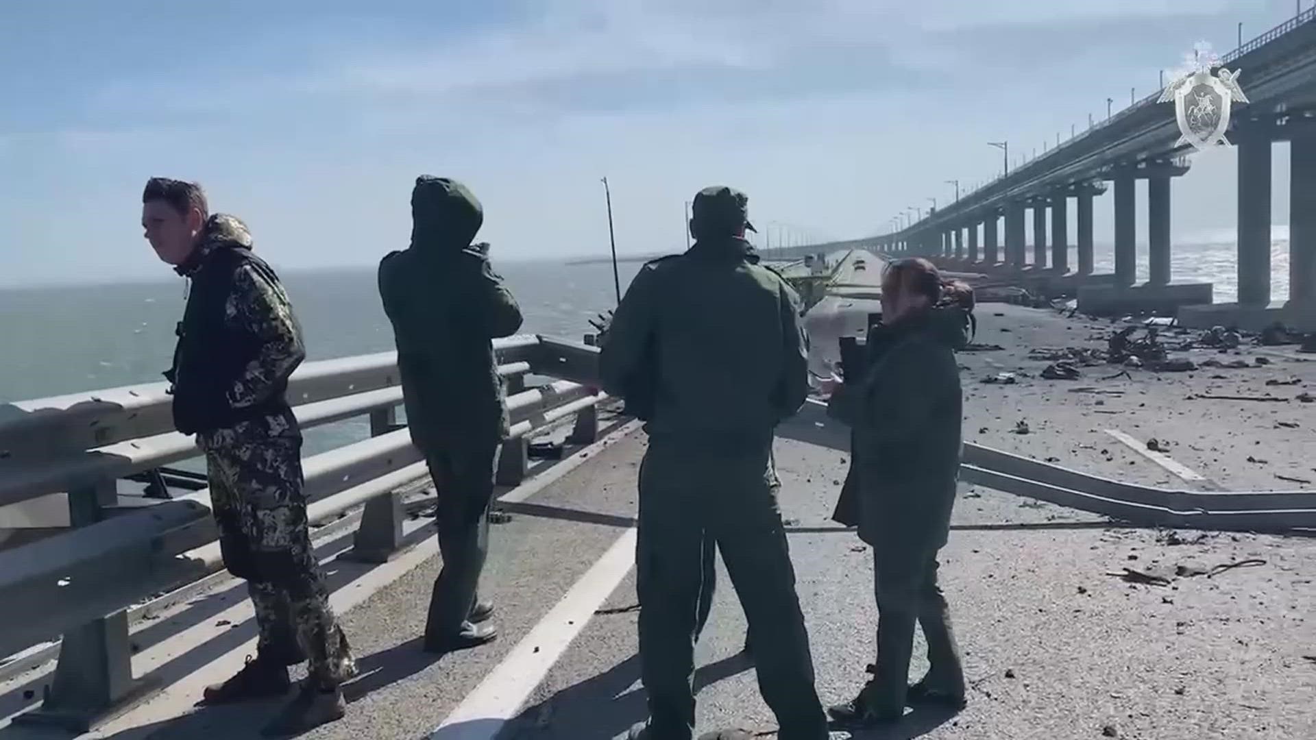Ukrainian officials have repeatedly threatened to strike the bridge and some lauded the attack, but Kyiv stopped short of claiming responsibility.