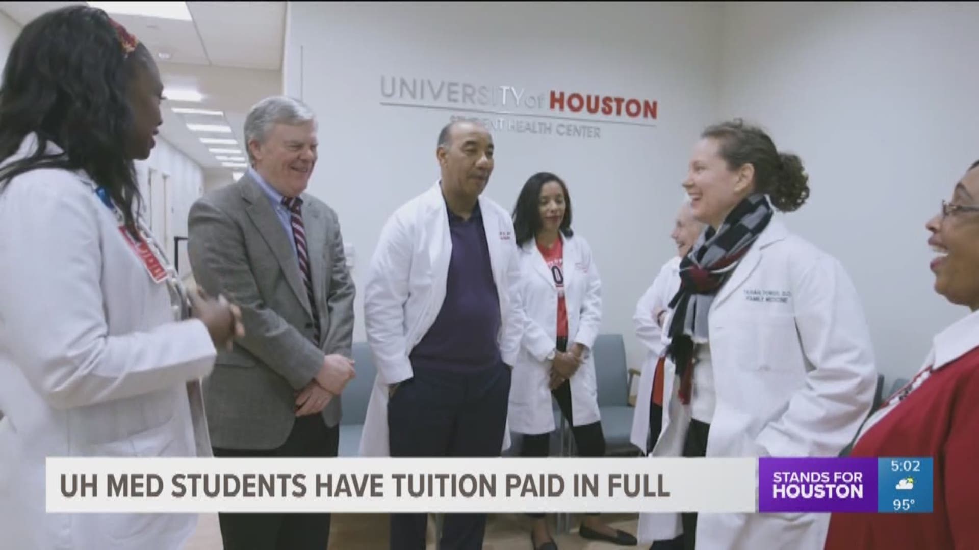 The University of Houston announced Wednesday the tuition for its inaugural medical school class will be free for those students, thank to an anonymous $3 million gift.