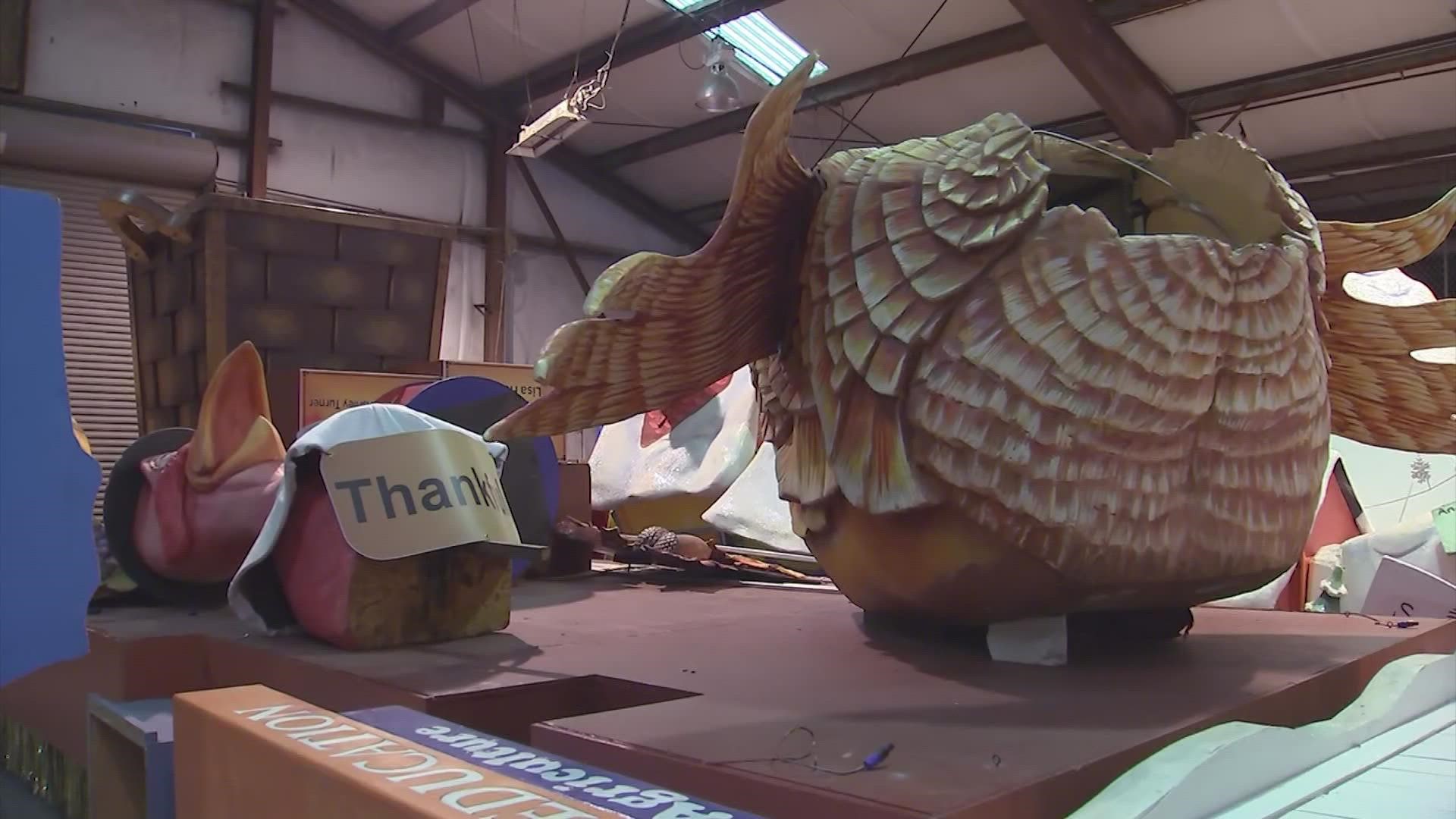 Sneak peek at HEB Thanksgiving Day Parade floats