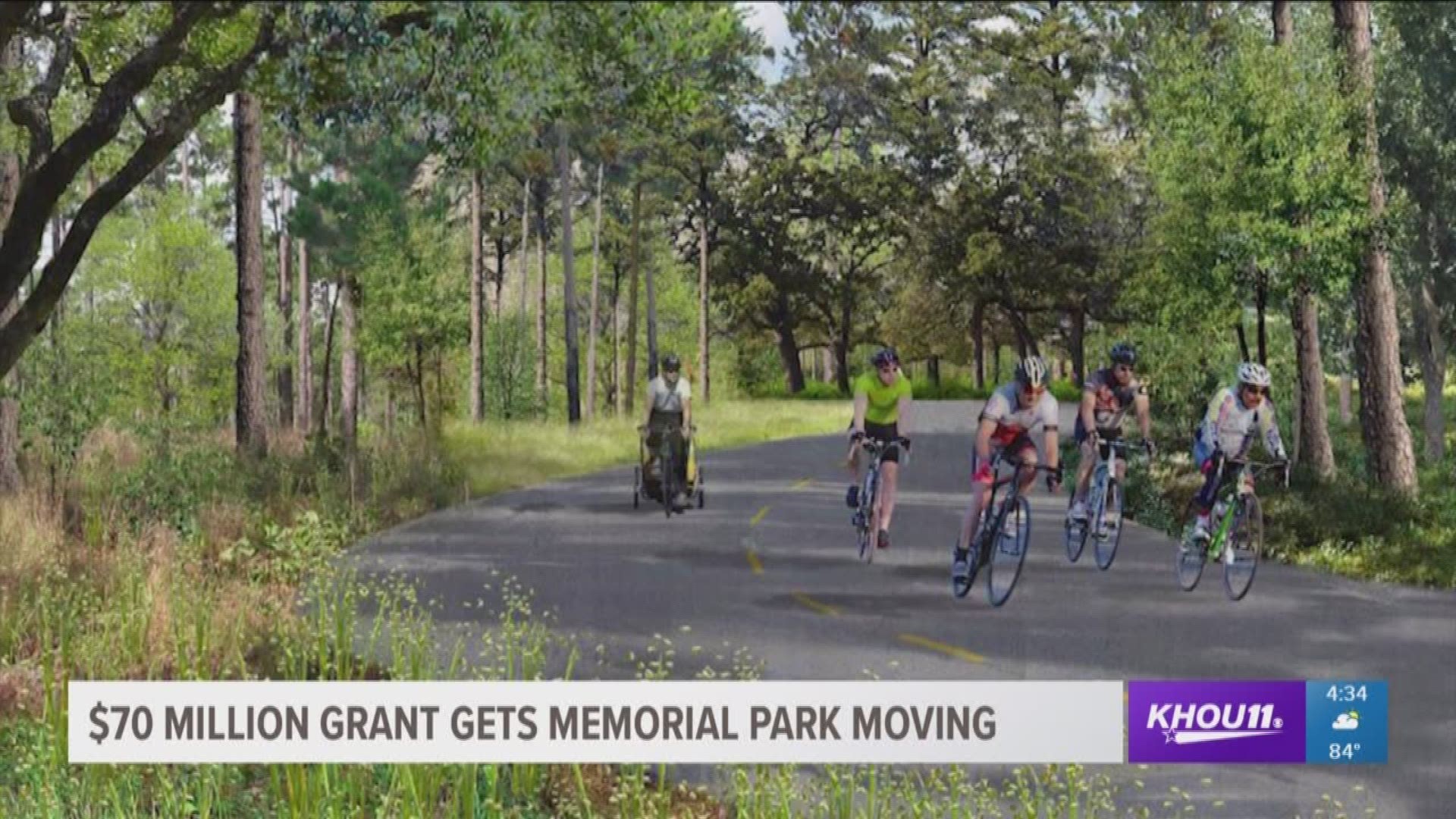 The Kinder Foundation is providing a $70 million grant to speed up Memorial Park's Master Plan.   