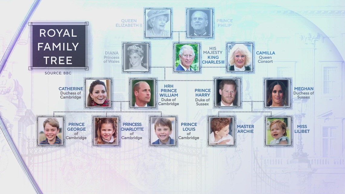 A look at the Royal Family tree and the line of succession