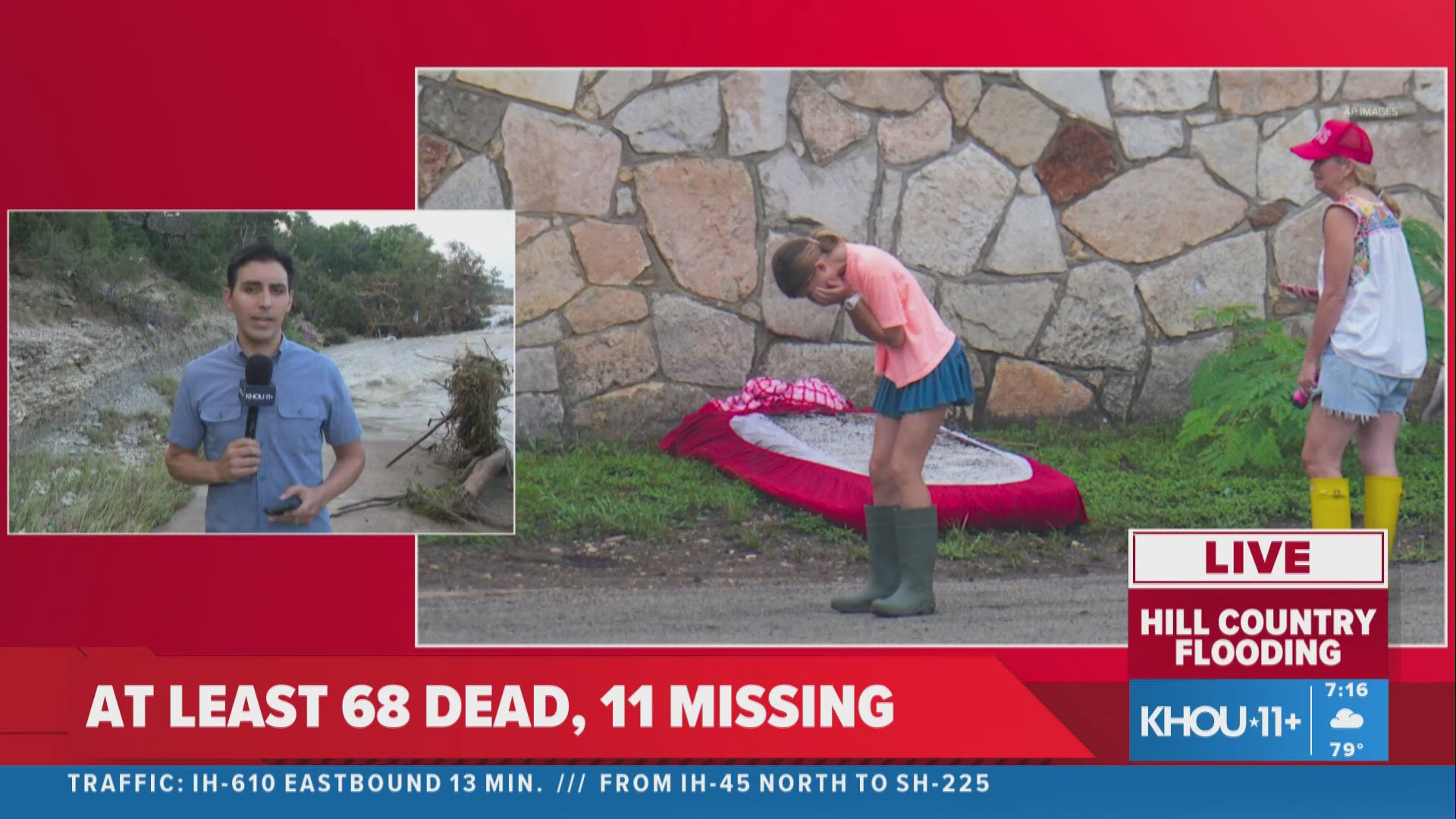 Camp Mystic says it is mourning the loss of 27 campers and counselors as the search continued Monday for victims of catastrophic Texas flooding.