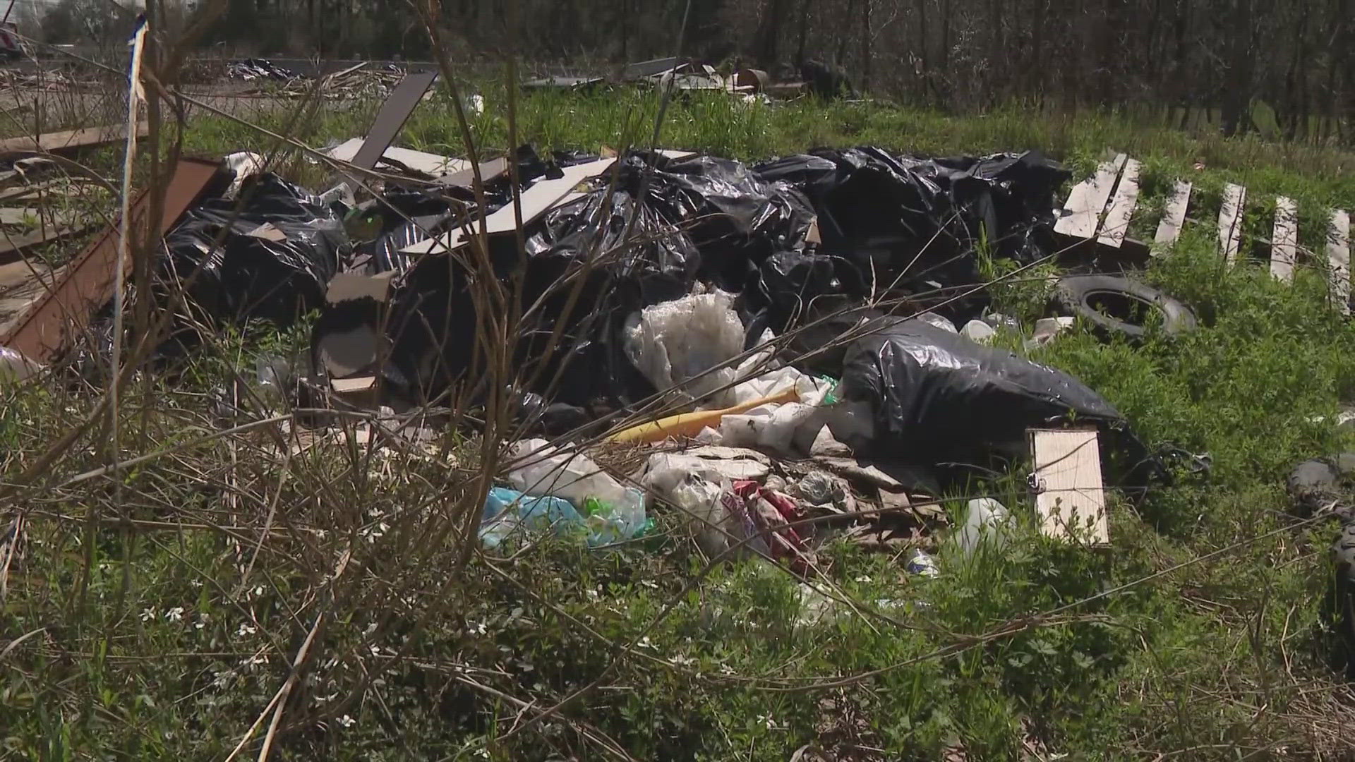 Illegal dumping spikes in Harris County flood zones | khou.com