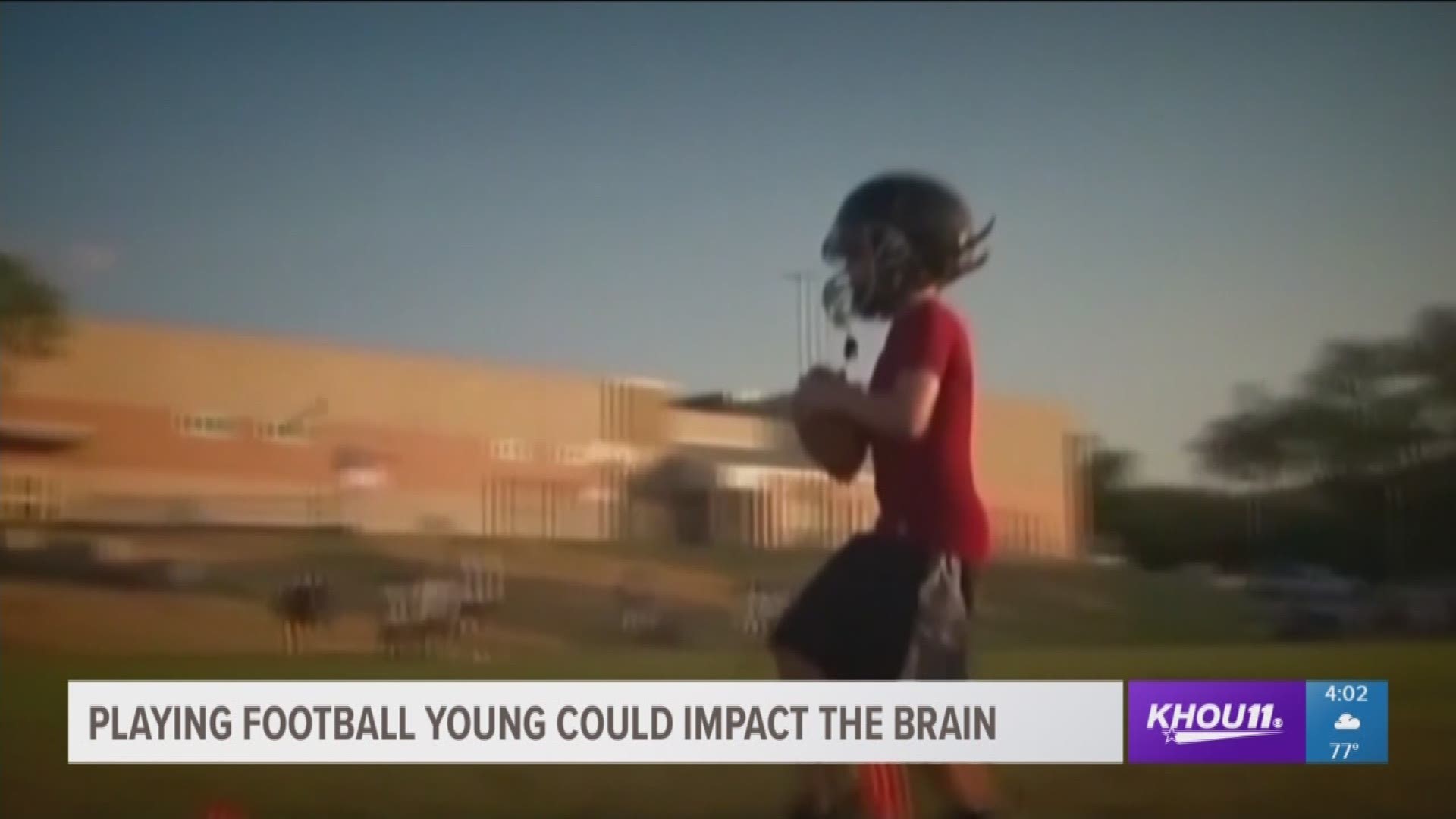 A new study found kids who start playing tackle football before age 12 will, on average, develop cognitive and emotional symptoms associated with the degenerative brain disease CTE much earlier than those who start later.
