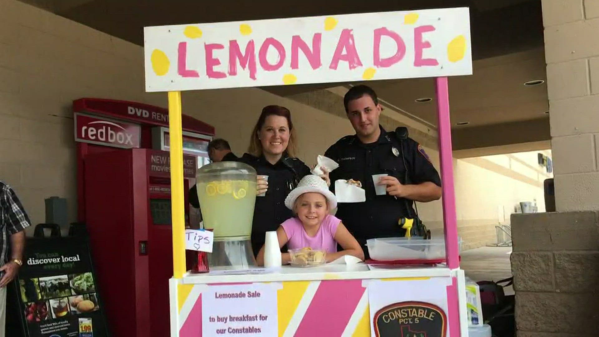 A 9-year-old is helping Harris County Precinct 5 deputy constables by selling lemonade.