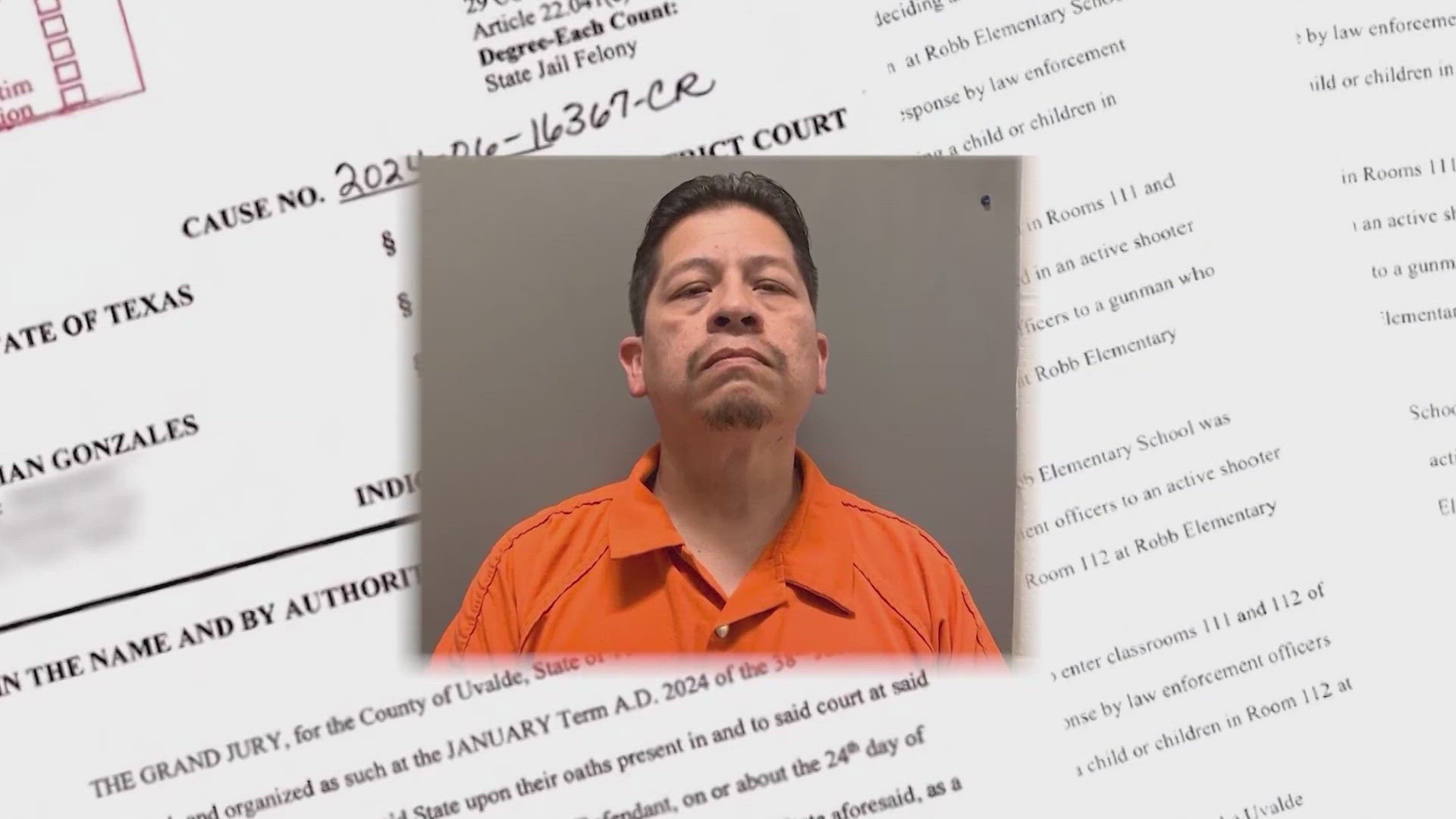 Adrian Gonzalez is expected to plead not guilty to 29 counts of abandoning and endangering a child after the Robb Elementary School shooting.