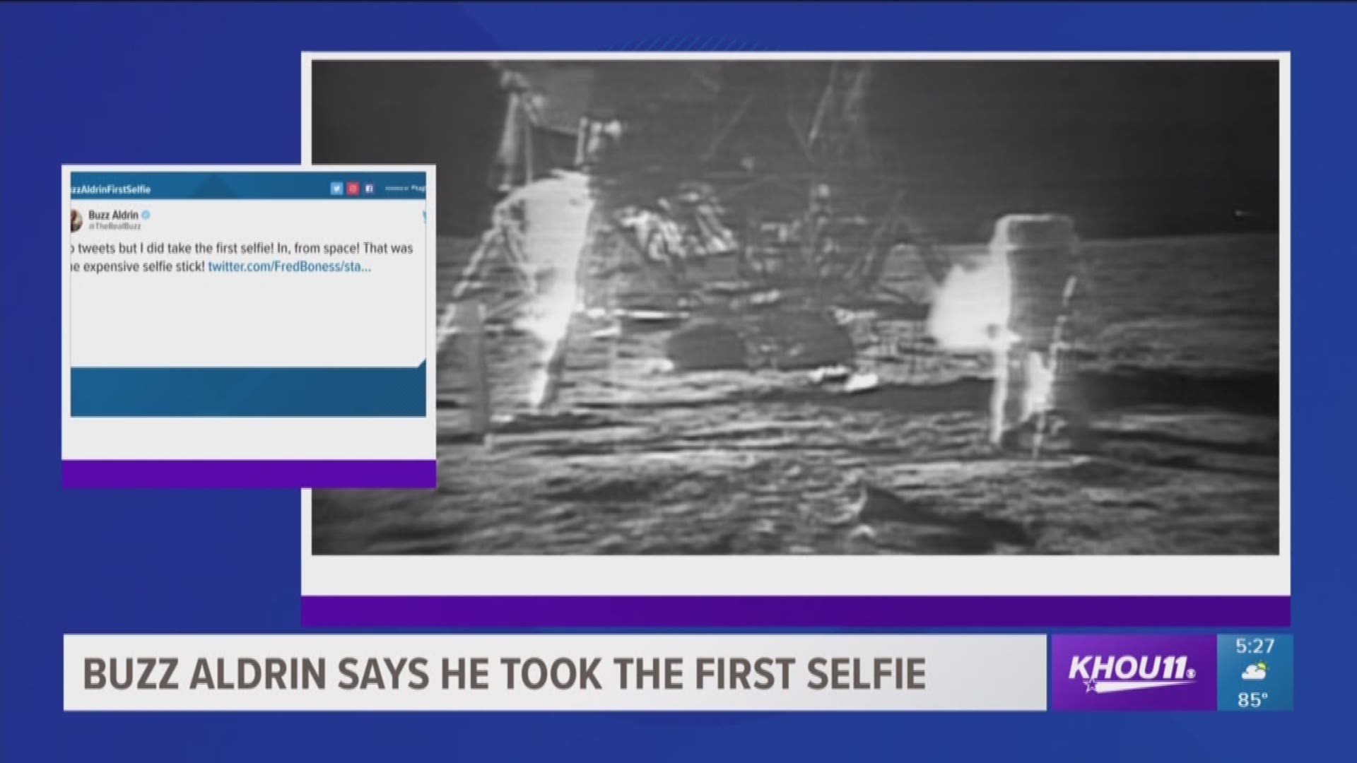 In light of National Selfie Day, former astronaut Buzz Aldrin says he took first one