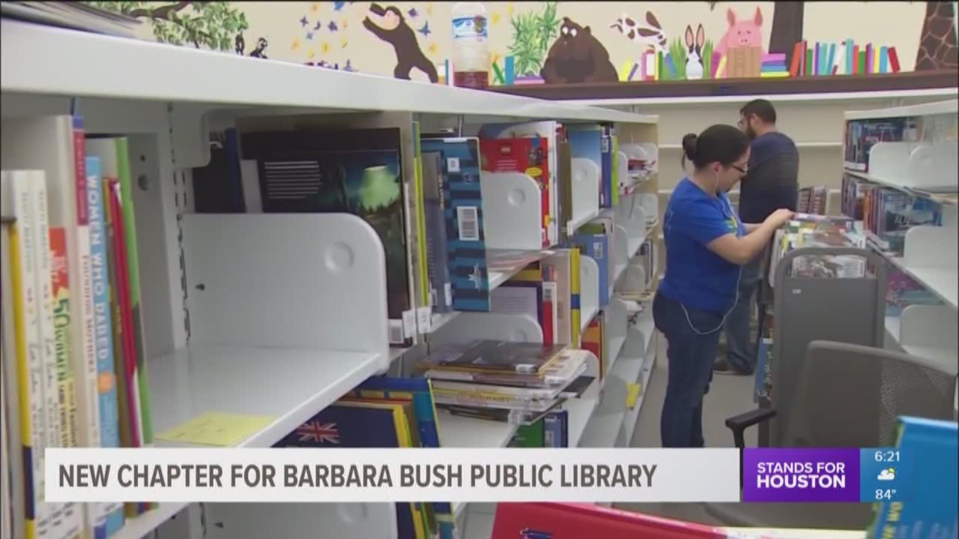 The Barbara Bush Public Library in the Cypress Creek area is beginning a new chapter after it was damaged by Hurricane Harvey. 