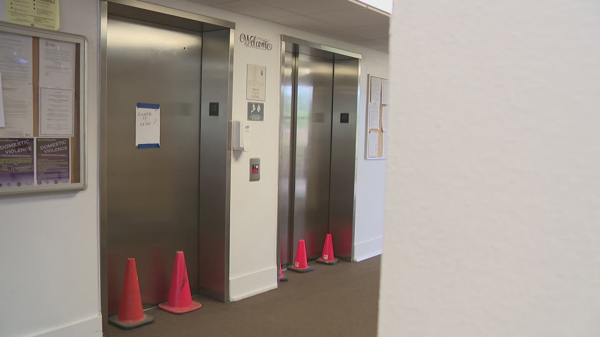 It's the same complex that we told you about over the weekend. Former Houston Oilers player Bobby Simon lives there and had to be carried up and down stairs.