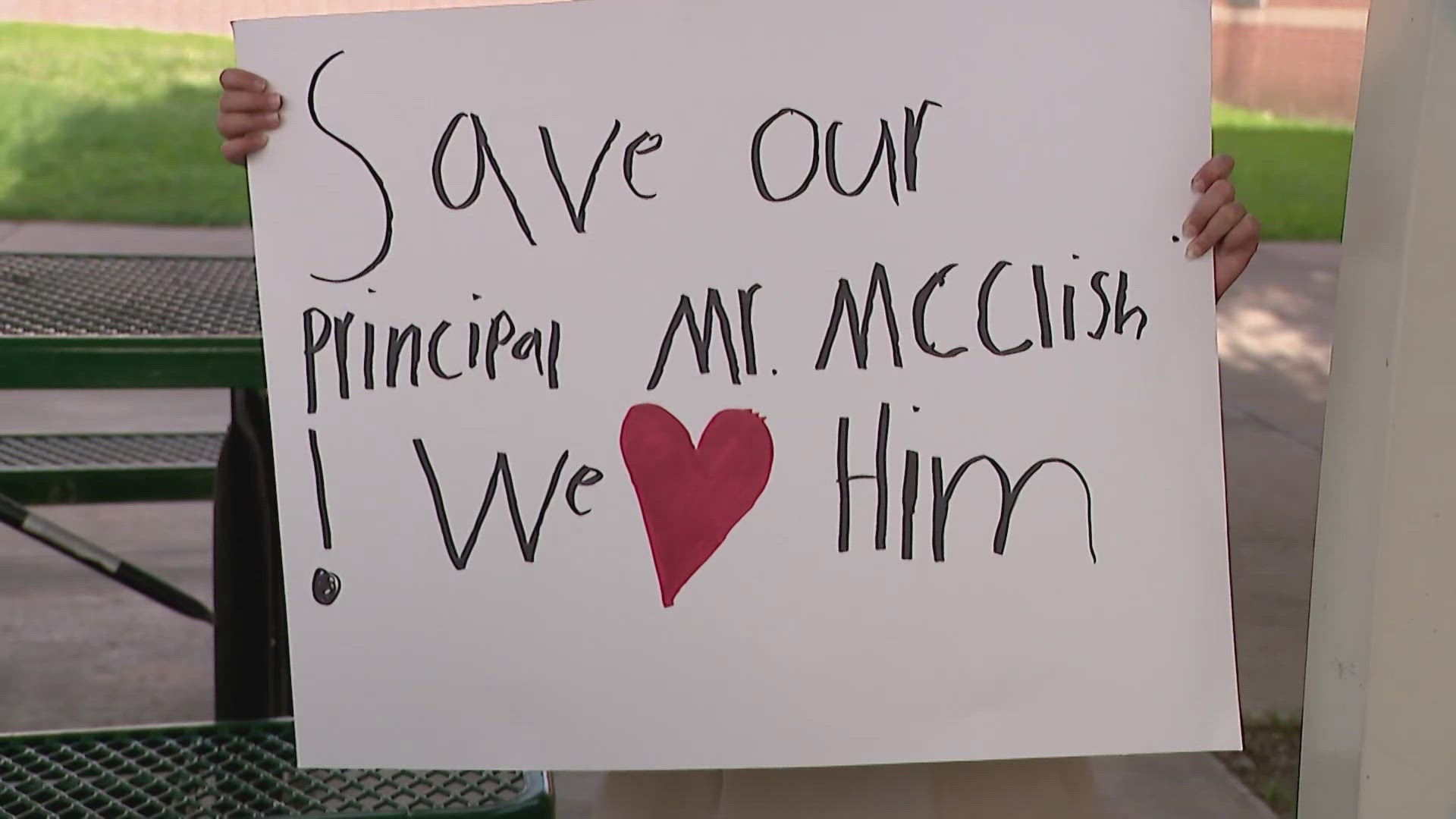 The parent-teacher organization at The School at St. George Place plans to protest Friday morning after learning principal Sean McClish would be let go.